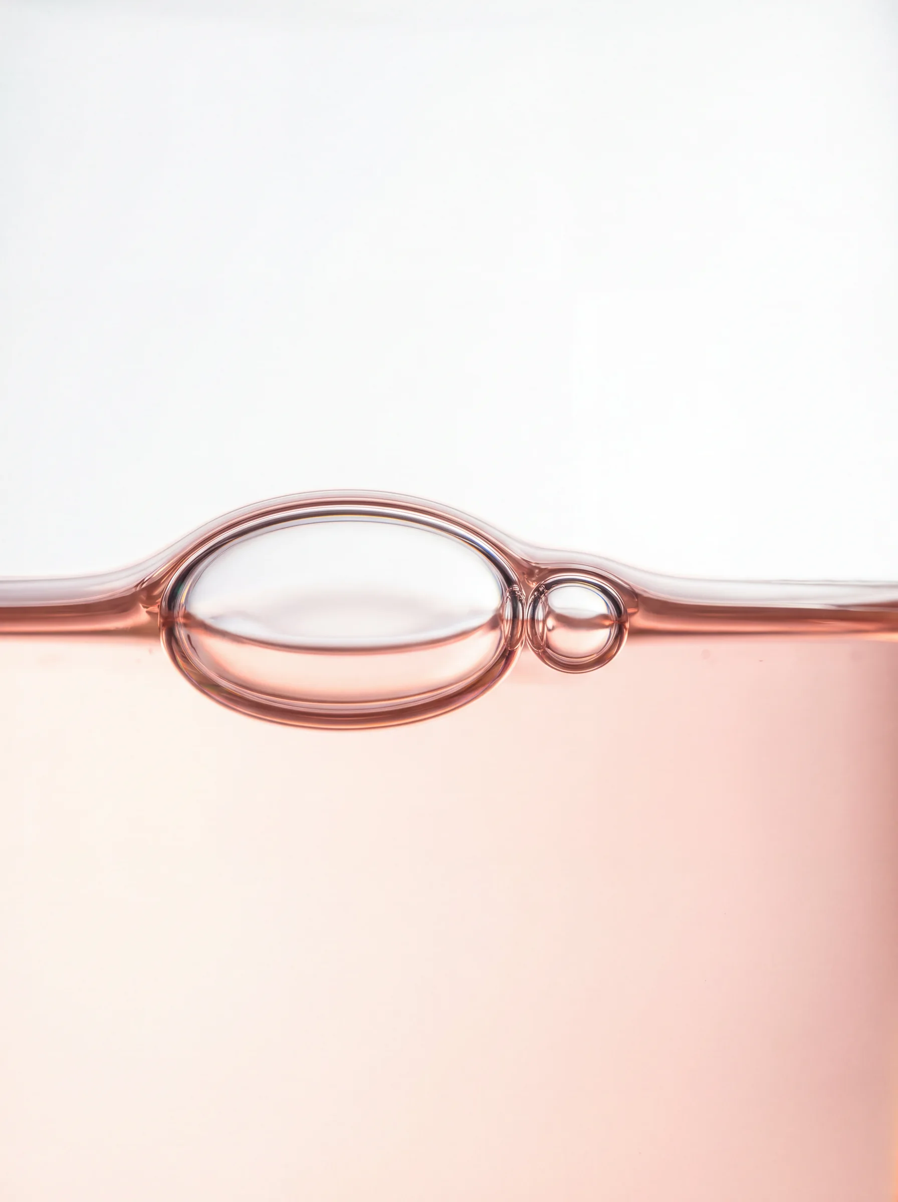 AI-generated bubble of rosy oil