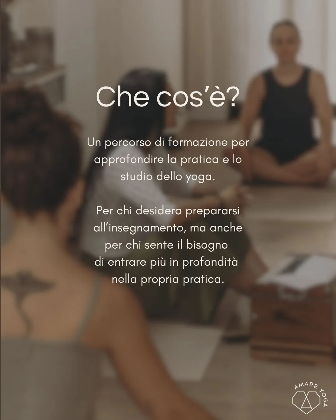 Instagram carousel for the Amare Yoga Teacher Training, slide 2 of 10