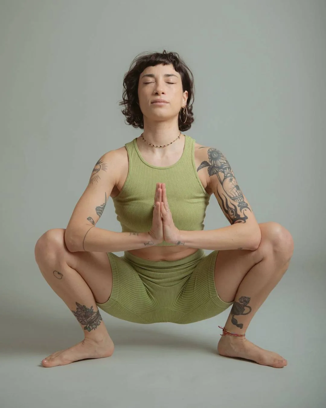 Instagram carousel on the Malasana pose, slide 1 of 4